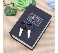 Hattba Caja de ahorro de dinero realista con cerradura con forma de diccionario, caja de almacenamiento secreta, caja de almacenamiento para libros, caja de joyería