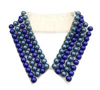 Hattba Collar falso con cuentas de perlas de imitación de moda para mujer, casual, formal, gargantilla desmontable, collar de camisa, accesorio para el cuello, talla única, como se describe, como se