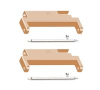 Hattba Conector de pulsera adecuado para correa de muñeca de 18 a 20 mm, correas adaptadoras de liberación rápida, 1 par, 18mm-20mm, Metal