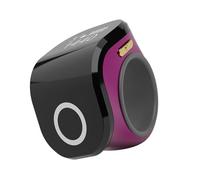 Hattba Contador táctil portátil con anillos de contador digital recargable y fácil de leer, pantalla de visualización para tareas de conteo diario, recordatorio digital de tiempo