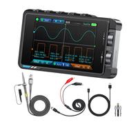 Hattba DS215H Osciloscopio digital de ancho de banda de 50 MHz con pantalla a color de 3.5 pulgadas, compatible con varios idiomas electrónicos