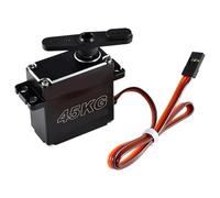 Hattba DSC45MG - Servo de dirección digital de 45 kg para robot de coche, engranaje de metal de 180 grados, impermeable, sin núcleo, motor digital