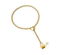 Hattba Elegante colgante de estrella chapado en plata en cadena cubana con corazón de amor, accesorio de joyería para mujeres elegantes
