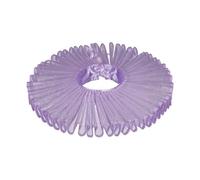 Hattba Elegante collar isabelino de payaso renacentista, cosplay, vampiros, para bailes de máscaras, bailes de máscaras, fiesta temática de moda vintage, morado claro, Talla única