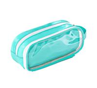 Hattba Estuche multifuncional para lápices, gran capacidad, bolsa de viaje, cosméticos, artículos de tocador para estudiantes, niñas, adultos, organizador de escritorio, accesorio, Green