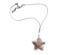 Hattba Gargantilla con colgante de estrella y lentejuelas para mujer, elegante lazo anudado, cadena ajustable, joyería coreana para estudiantes, J, como se describe, como se describe
