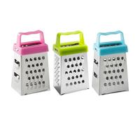 Hattba Juego de 3 ralladores de queso pequeños multifuncionales de acero inoxidable para verduras, chocolate y más