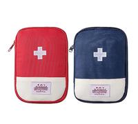 Hattba Kit de primera bolsa vacía, 2 unidades, tamaño de viaje, bolsa de medicina pequeña, primera para oficina, al aire libre, medicina vacía, viajes, farmacia, supervivencia
