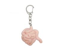 Hattba Llavero de aleación artística que representa órganos humanos, un regalo pensado para amigos que experimentan desafíos emocionales, llavero tallado intrincado, Intestino delgado, Talla única