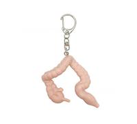 Hattba Llavero de aleación artística que representa órganos humanos, un regalo pensado para amigos que experimentan desafíos emocionales, llavero tallado intrincado, El intestino grueso, Talla única
