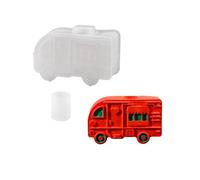 Hattba Molde creativo de silicona con forma de autobús frontal liso para suministros y decoraciones de fiesta personalizados