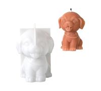 Hattba Moldes de silicona para manualidades, moldes para velas, moldes de resina para arte en forma de perro, moldes para hacer velas para hacer a mano