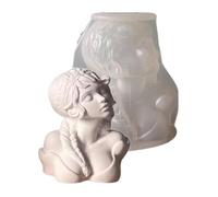 Hattba Moldes de silicona para velas de jabón de velas, resina epoxi, escultura, moldes de silicona para decoración de yeso