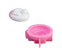 Hattba Moldes de silicona para velas, jabón, caramelos, pasteles, fondant, decoración de chocolate, cemento, yeso, moldes de silicona