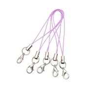 Hattba Paquete de 100 cordones de poliéster para teléfono, mosquetón, adecuado para reproductores de MP4, proyectos, accesorios móviles, talla única, como se describe, como se describe