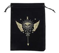 Hattba Paquete de tarjetas de juego de mesa, bolsa de almacenamiento con cordón, bolsa de embalaje de cristal de adivinación de brujas, bolsa de regalo, bolsa de tarot de felpa, I, Talla única