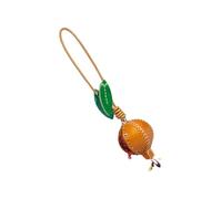 Hattba Sofisticado accesorio de piel auténtica con forma de granada para decoración de coche y bolsa con múltiples opciones de color, 22x5cm/8.66x1.96inches, corteza