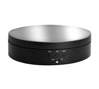 Hattba Soporte de exhibición giratorio de 360 grados alimentado por USB, mesa de espejo giratoria para exhibición de pendientes, joyas, relojes, productos digitales