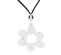 Hattba Y2K - Gargantilla con colgante de corazón de flor para mujer, elegante, minimalista, inusual, cadena de cuello largo, joyería para mujer, talla única, como se describe, como se describe