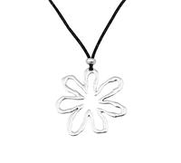 Hattba Y2K - Gargantilla con colgante de corazón de flor para mujer, elegante, minimalista, inusual, cadena de cuello largo, joyería para mujer, talla única, como se describe, como se describe
