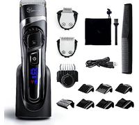 Hatteker - Cortacésped profesional para barba 3 en 1 para hombre, recargable, multifuncional: afeitadora de barba, cabello, cortadora de cuerpo con peines