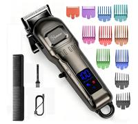 Hatteker Cortadora de Pelo LED, Cortapelos Eléctrico Inalámbrico Profesional para Cabeza, Afeitadora Eléctrica Retro para Adultos