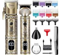 Hatteker Herramienta Profesional De Corte De Pelo Y Poda De Barba Para Hombres Cortadora De Pelo Sin Cuerda Cortadora De Pelo Afeitadora Cortadora De Pelo T - Blade