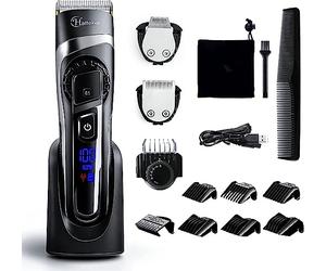 Hatteker Recortadora de cabello Cortapelos Profesional 3 en 1 kit para hombre,multifuncional afeitadora de barba, cabello, cortadora de cuerpo Impermeable