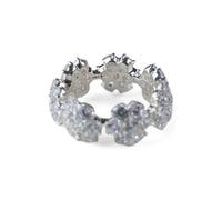 Hatton Labs Daisy Eternity Ring Silver Talla: 9.5 | Anillos Outlet | Unisex | Gris