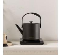 CREATE/HATTORI STUDIO/Hervidor de agua eléctrico 0.5 L Negro/Calienta y mantiene, sistema de seguridad, termostato, pantalla digital, indicador de temperatura, 880W