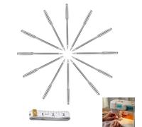 HattusaShield 60 Unidades de Máquina de Coser en 6 GroBen: 65/9,75/11,80/12,90/14,100/16 y 110/18, Rregular Universal de Mango Plano Agujas Mit Cinta Metrica Costura