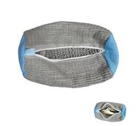 HattusaShield Bolsa Lavadora Zapatillas, Reutilizable Bolsas Malla para Lavadora Secadora Zapatos, Olsas con Protección Chenille 360° con Cremallera para Zapatillas Deportivas, Tenis(Gris)
