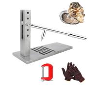 HaTur Abridor De Ostras Profesional Juego De Herramientas De Abridor De Ostras Set de Cuchillo para Ostras de Acero Inoxidable Herramientas de mariscos Para Hoteles, buffets familiares