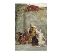 Hau3sh3a Agravación por Briton Riviere Impresión en Lienzo reproducción Cuadro sobre Lienzo Briton Riviere Pintura Famoso Decoración para Infantil o Baño 60x40cm(24x16in) poster