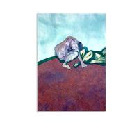 Hau3sh3a Francis Bacon Poster Dos figuras en una habitación ImpresióN en Lienzo Cuadro Pinturas Famosas ReproduccióN de Lienzo Cuadros Decoracion Salon Abstractos100x70cm(33x28in) Sin marco