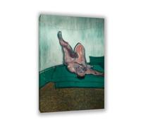 Hau3sh3a Francis Bacon Poster Figura mentirosa No.1 ImpresióN en Lienzo Cuadro Pinturas Famosas ReproduccióN de Lienzo Cuadros Decoracion Salon Abstractos120x80cm(47x31in) Enmarcado