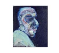 Hau3sh3a Francis Bacon Poster Jefe de un hombre No.1 ImpresióN en Lienzo Cuadro Pinturas Famosas ReproduccióN de Lienzo Cuadros Decoracion Salon Abstractos40x30cm(16x12in) Sin marco