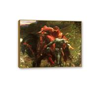 Hau3sh3a Frank Dixie La Belle Dame Sans Merci Póster Famoso Master Pintura al óleo Impresión Vintage Canvas Romantic Arte de pared Sala de estar Decoración de pared 80x60cm(32x24in) Enmarcado