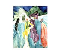 Hau3sh3a Lionel Feininger Cuadro en Lienzo Jesuitas II Impresos en Lienzo Poster Arte Abstracto ReproduccióN Cuadros Famosos Decoracion Salon50x40cm(20x16in) Solo lienzo