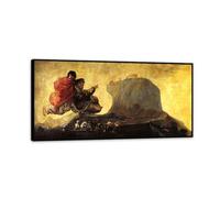 Hau3sh3a Reproducción de pinturas famosas de Francisco Goya en lienzo Asmodeo Impresión en Lienzo cuadros decoracion Dormitorio oficina baño 140x70cm(56x28in) Marco negro