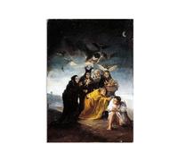 Hau3sh3a Reproducción de pinturas famosas de Francisco Goya en lienzo brujas Pinturas en lienzo cuadros decoracion Dormitorio oficina baño 42x30cm(17x12in) poster