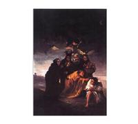 Hau3sh3a Reproducción de pinturas famosas de Francisco Goya en lienzo Conjuro Pinturas en lienzo cuadros decoracion Dormitorio oficina baño 70x50cm(28x20in) poster