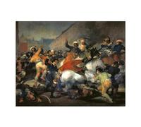 Hau3sh3a Reproducción de pinturas famosas de Francisco Goya en lienzo El dos de mayo de 1808 Pinturas en lienzo cuadros decoracion Dormitorio oficina baño 90x70cm(36x28in) poster