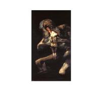 Hau3sh3a Reproducción de pinturas famosas de Francisco Goya en lienzo Saturno devorando a su hijo Pinturas en lienzo cuadros decoracion Dormitorio oficina baño 85x50cm(33x20in) poster