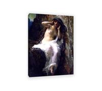 Hau3sh3a Reproducción en Lienzo de Alexandre Cabanel poster L'eco della ninfa cuadros famosos para salon dormitorio Decoración de paredes de oficina85x60cm(33x24in) Enmarcado