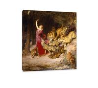 Hau3sh3a Rivière británica por Briton Riviere Impresión en Lienzo reproducción Cuadro sobre Lienzo Briton Riviere Pintura Famoso Decoración para Infantil o Baño 85x70cm(33x27in) Marco