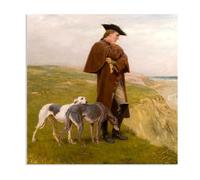 Hau3sh3a Un exiliado del 45 por Briton Riviere Impresión en Lienzo reproducción Cuadro sobre Lienzo Briton Riviere Pintura Famoso Decoración para Infantil o Baño 30x30cm(12x12in) poster