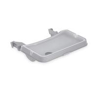 Hauck 661994 Alpha Tray - set 3en1 bandeja de comer regulable y extraible, combinable con trona de madera evolutiva Alph y Bet de HAUCK, con bordes elevados y portavaso - gris