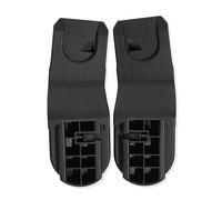 hauck Adaptador para Silla de Coche Bebé para Sillas de Paseo Walk N Care - Compatible con Portabebés Drive N Care - Maxi Cosi y Muchos Otros - 1 Par - Negro