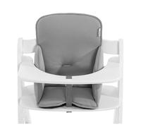 hauck Alpha Cosy, Gris - Reductor Acolchado para Tronas de Madera - Compatible con Alpha+, Beta+ y Arketa - Cojín con Respaldo Alto y Laterales Reforzados para Bebés de 6 a 36 Meses